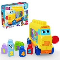 Mega Bloks Autobus Buduj i licz Pojazd i klocki - Fisher- Price