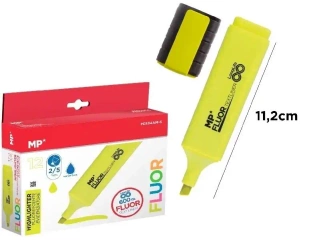 Zakreślacz fluorescencyjny żółty (12szt) - MP Main Paper