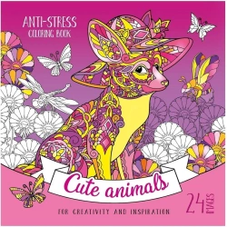 Kolorowanka antystresowa 200x200 12 Cute animals - Fresh