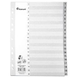 Przekładki A4 1-20 - Titanum
