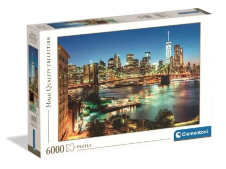 Puzzle 6000 HQ Brooklyn Bridge Lights - Clementoni