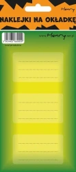 Naklejki na okładkę zielono-żółte - HENRY BOOKS CEZARY POPIEL