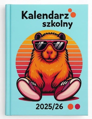 Kalendarz 2025/2026 A5 tygodniowy szkolny Kapibara - Evena