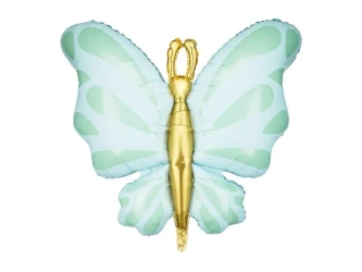 Balon foliowy Motyl 69x69cm mięta - PartyDeco