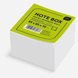 Kostka papierowa 85x85x35mm biała nieklejona - INTERDRUK