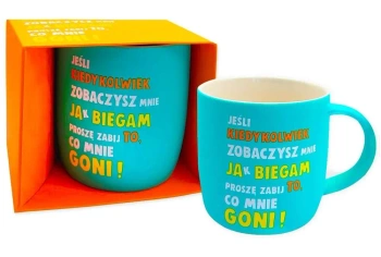 Kubek neonowy Jak biegam - Kukartka