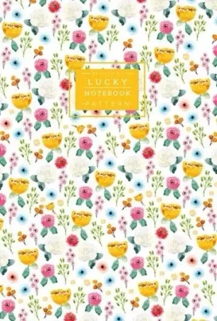 Notatnik ozdobny 64 strony linia Kwiaty żółty - Fresh