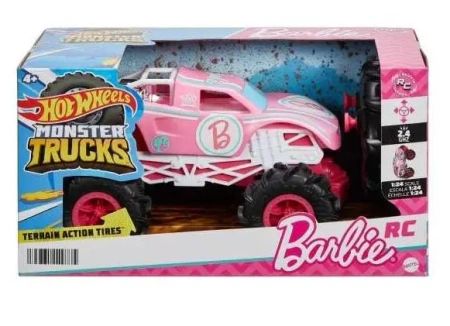 Hot Wheels Monster Truck R/C Barbie 1:24 - Mattel