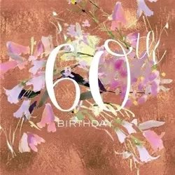 Karnet kwadrat z kopertą Urodziny 60 - Museums & Galleries