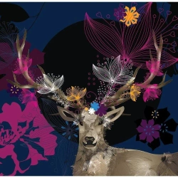 Karnet Swarovski kwadrat CL0718 Jeleń - Clear Creations