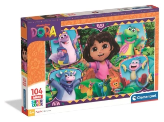 Puzzle 104 Maxi Super Kolor Dora - Clementoni