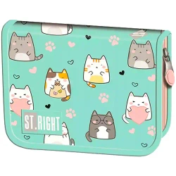 Piórnik 2 komorowy bez wyposażenia Charming Cats - ST-Majewski