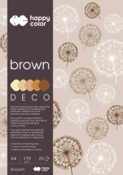 Blok Hobby Deco Brown A4 20 ark 5 kol HAPPY COLOR - GDD