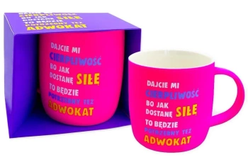 Kubek neonowy Cierpliwość - Kukartka