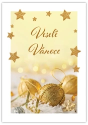 Karnet Wesołych Świąt - Vesele Vanoce Cestina - Trend