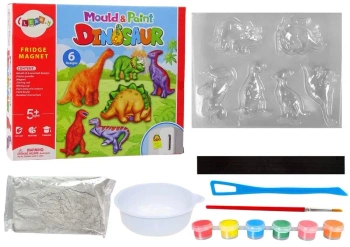 Zestaw kreatywny DIY odlew gipsowy Dinozaury - Leantoys