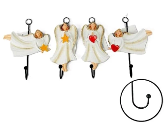 Wieszak z aniołkiem 11x15cm MIX - ADAR
