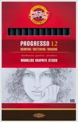 Olówek Progresso 9B (12szt) - Koh-I-Noor