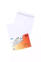 Koperta Bantex C4 Hk, Biała, 25 szt.
