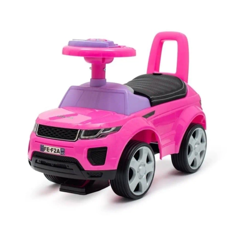 Jeździk SUV ekoskóra Prime różowy - Baby Mix
