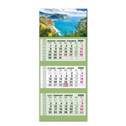 Kalendarz 2026 trójdzielny LUX gł. wypukła Madera - EV-Corp