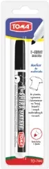 Marker do T-shirtów czarny - TOMA