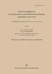 Untersuchung Von Ratterschwingungen an Drehbanken - Opitz Herwart