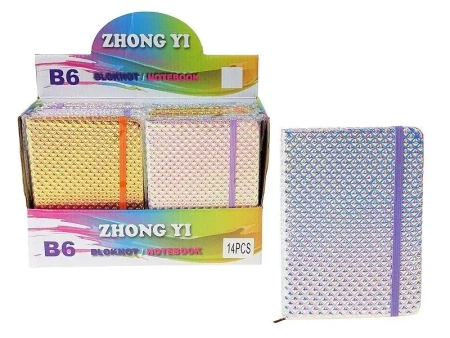 Notes B6 z gumką MIX - ADAR