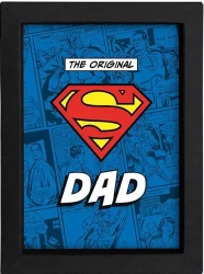 DC Comics. Ramka z grafiką 15x20 cm, Super Dad