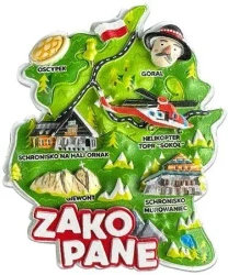 Magnes I love Poland Zakopane ILP-MAG-C-ZAK-43 - Pan Dragon