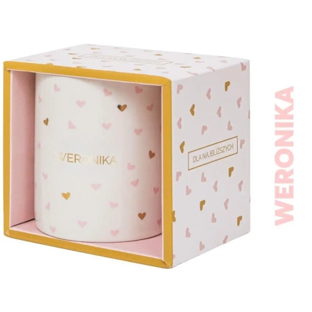 Kubek prezentowy z napisem Weronika - Be-Happy Gifts