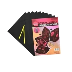 Wydrapywanka hologramowa A4 różowa - Penword