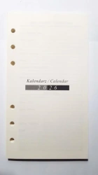 Wkład do organizera terminarz 2026 7,5x12,5cm - Drops Office Collection