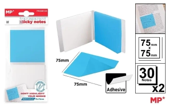 Karteczki samoprzylepne przezrocz 75x75mm 2x30szt - MP Main Paper