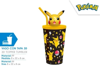 Kubek z toperem Pokemon 3D PK00028 - Kids Euroswan