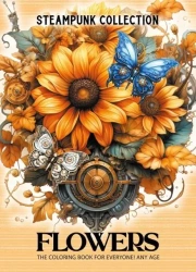 Kolorowanka A4 pionowa 8 obrazków Kwiaty żółte - Fresh