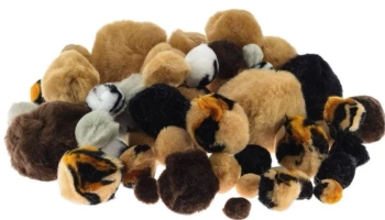 Pompony zwierzęta 54szt - Brewis