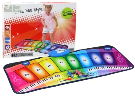 Mata taneczna tęczowa Pianinko - Leantoys