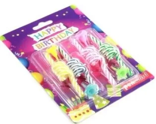 Świeczki urodzinowe 4szt - Penword