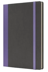 Notatnik A5 Pro M+ kratka szary/fioletowy - Like U