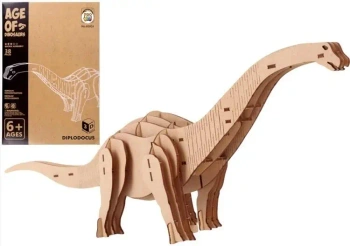 Puzzle drewniane 3D Dinozaur Diplodoukus - Pro Kids