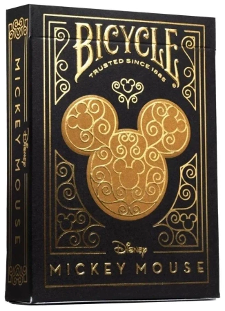 Karty Black & Gold Mickey BICYCLE - Cartamundi