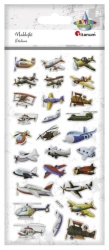 Naklejki wypukłe miękkie maszyny latające 28szt - Titanum