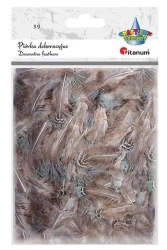 Piórka półpuch 3g bażant brązowo-szare - Titanum