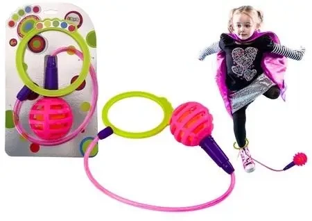 Hula Hop skakanka skipper na nogę różowa - Leantoys
