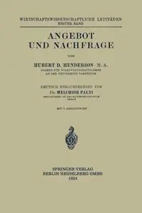 Angebot Und Nachfrage - Hubert Douglas Henderson