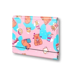 Teczka łamana A5 na gumkę Kapibara food PENMATE