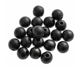 Koraliki drewniane 16mm 20szt matowa czerń - Dalprint dpCraft