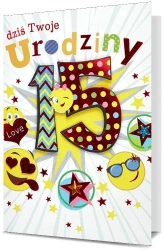Karnet Urodziny 15 - Pan Dragon