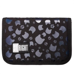 Piórnik dwuklapkowy bez wyposażenia Black Cats - ST-MAJEWSKI